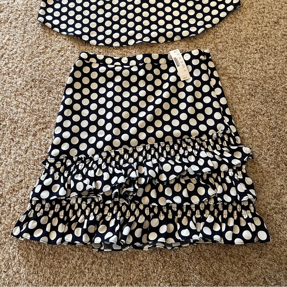 j crew polka dot skirt